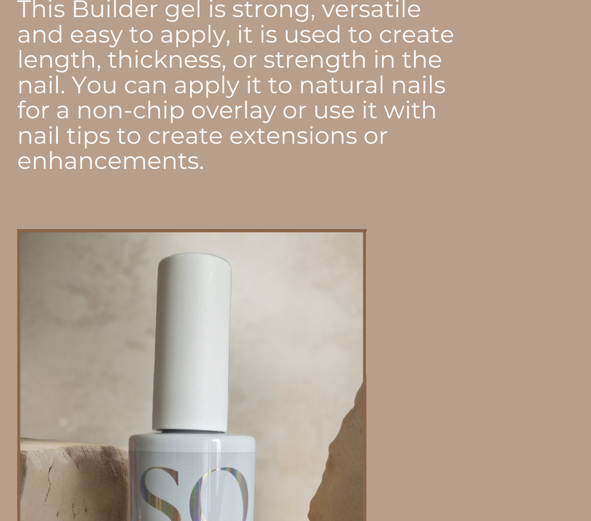 So cured builder gel
